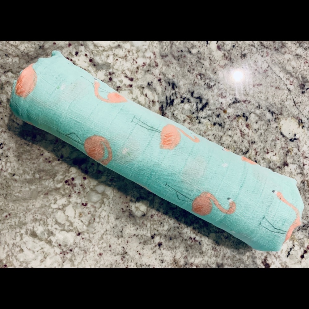 Flamingo Muslin Swaddle- Angel Dear